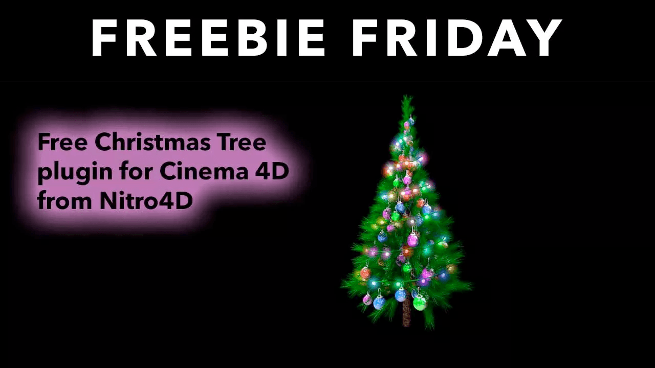 Freebie: MagicXtree Christmas Tree Rig for Cinema 4D from Nitro4D