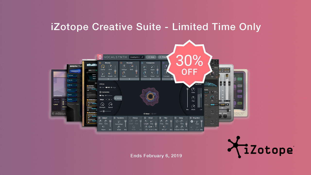 izotope creative suite 30% Off