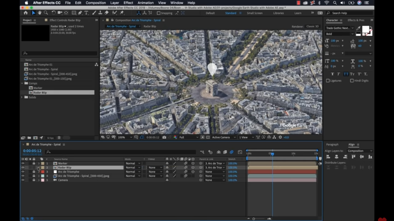 google earth studio after effects tutorial