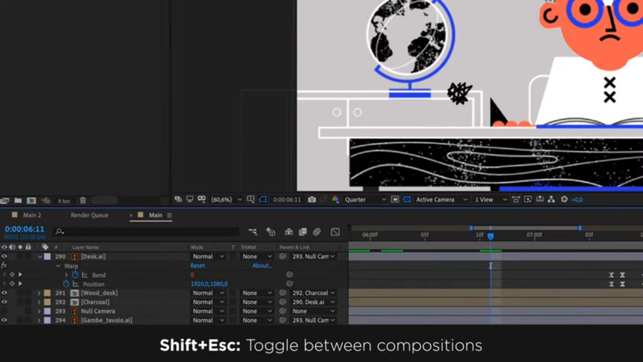 after effects keyboard shortcuts