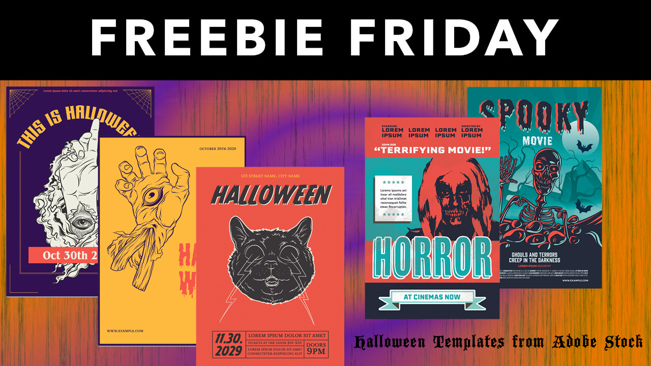 adobe stock Halloween Templates