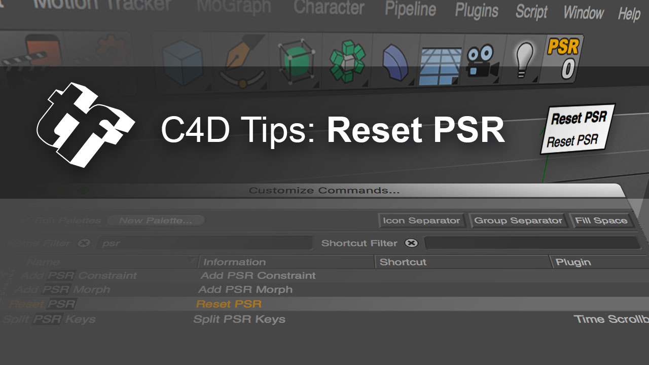 Reset PSR How to Center any Object in Cinema 4D