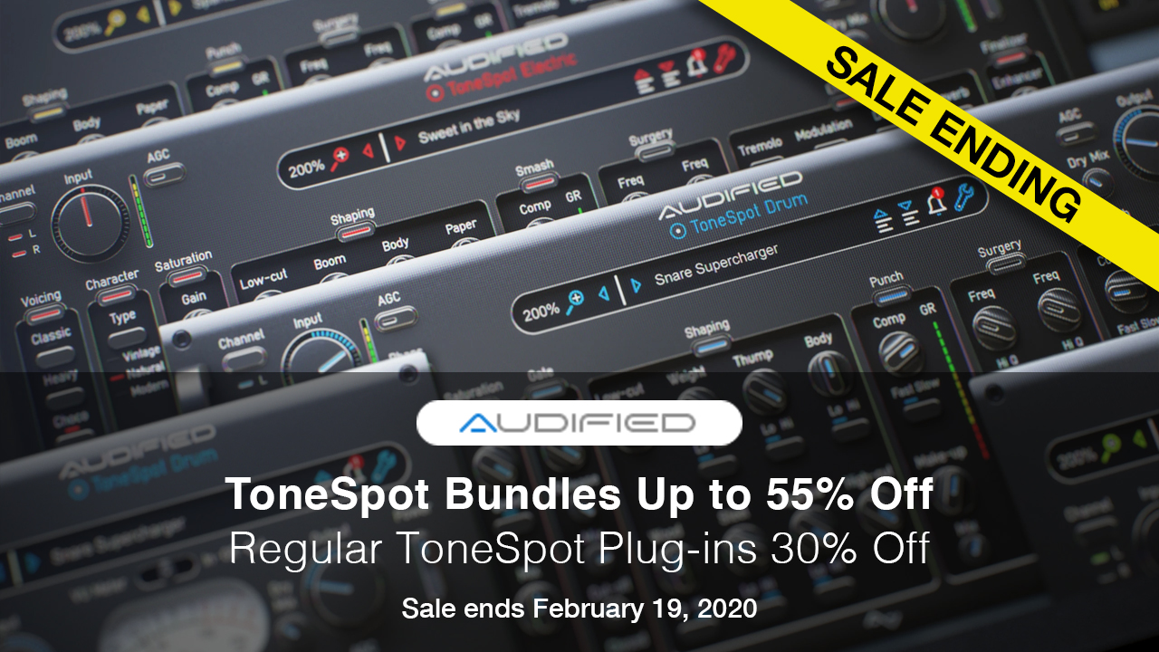 Audified tonespot sale ending