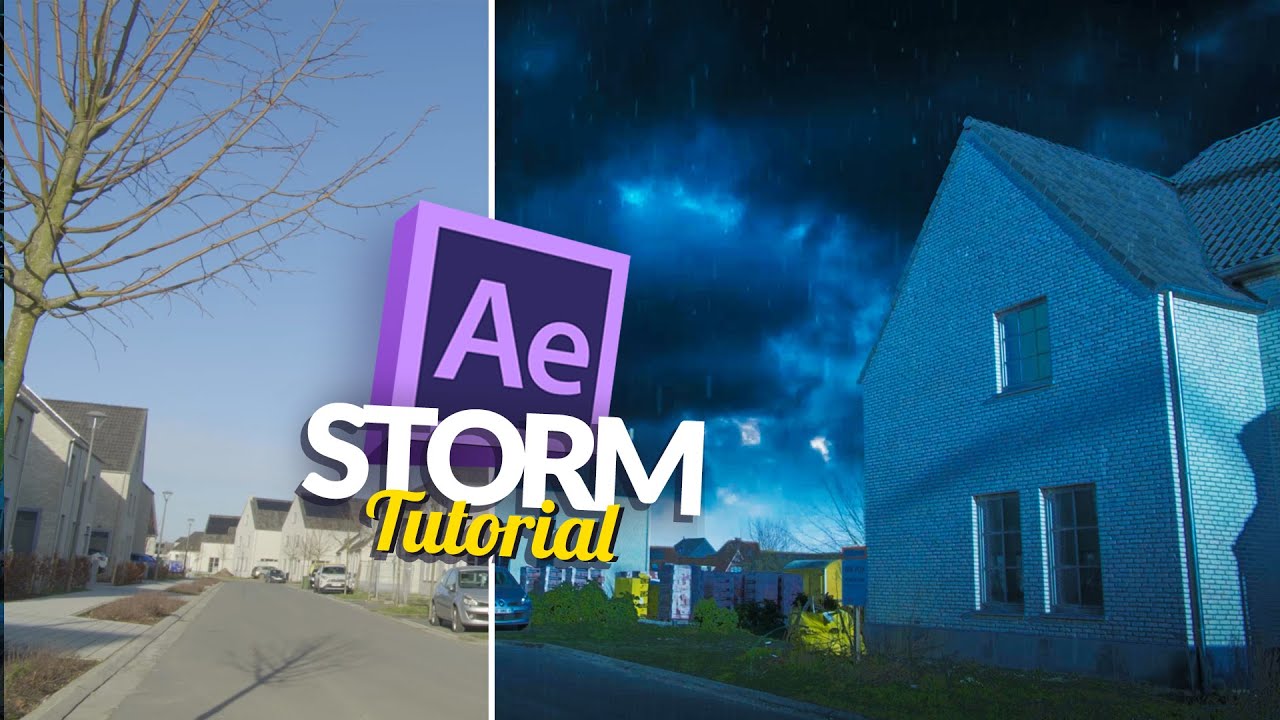 Realistic weather tutorial rain and snow ignace aleya