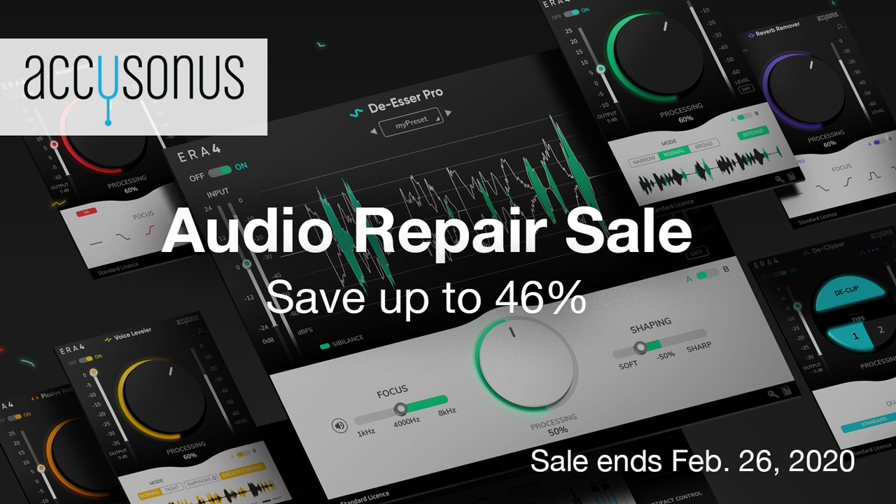 accusonus audio repair bundles sale