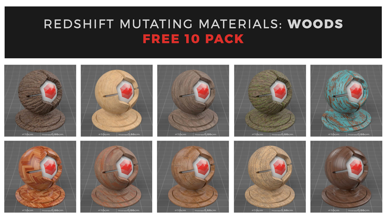 mutating materials woods sampler