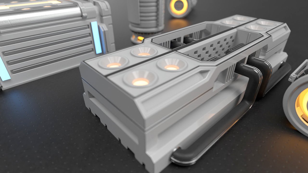 pixel lab hard surface kitbash freebie