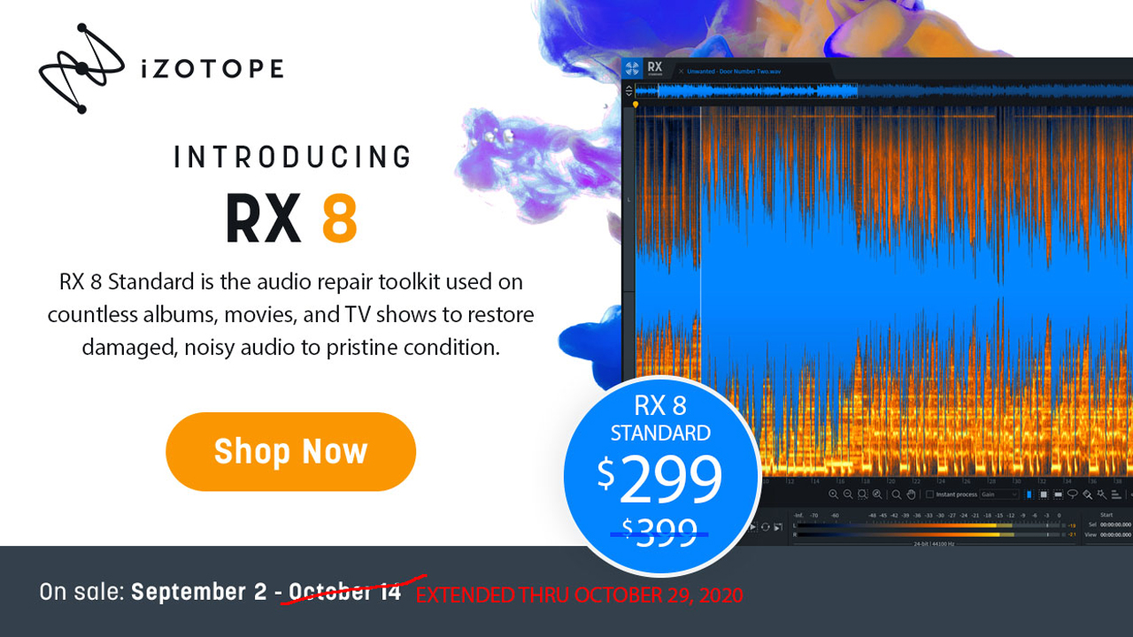 izotope rx 8 standard sale extended