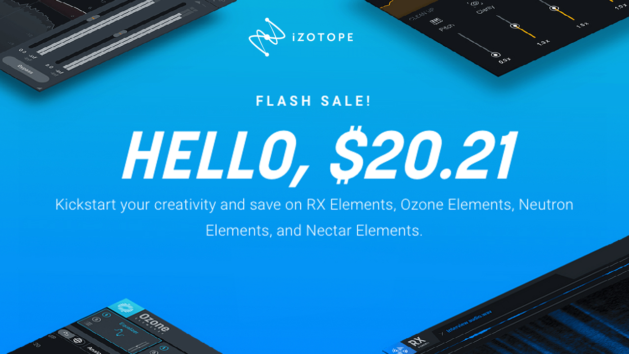 izotope elements flash sale 2021