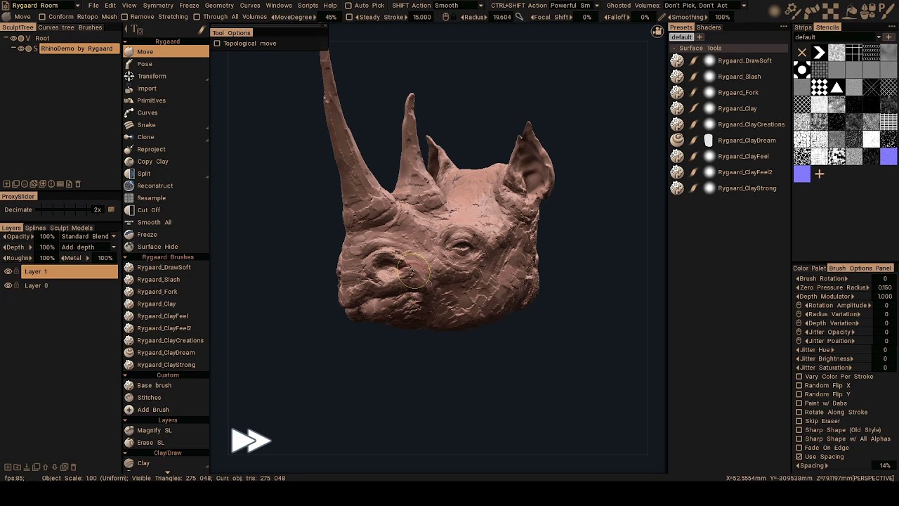 3DCoat 2021 Sculpt Sessions: New Sculpting Brush Engine 