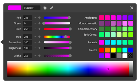 resolume color picker