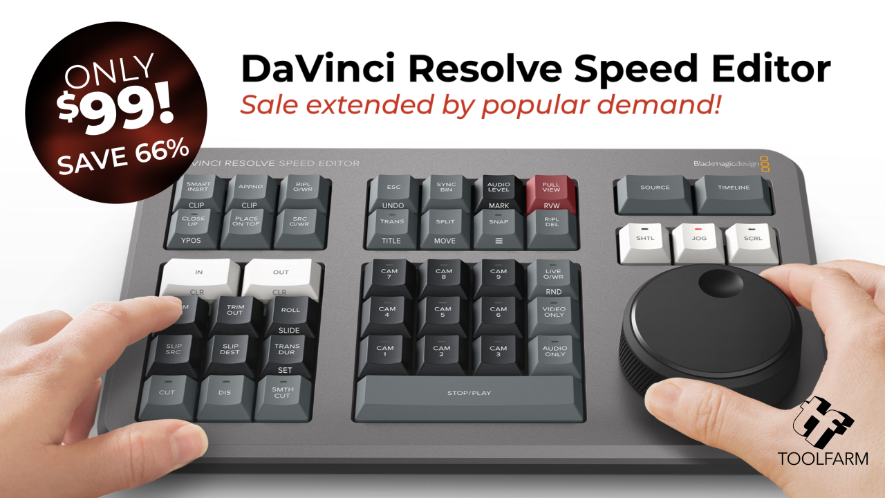 speed editor sale back by demand
