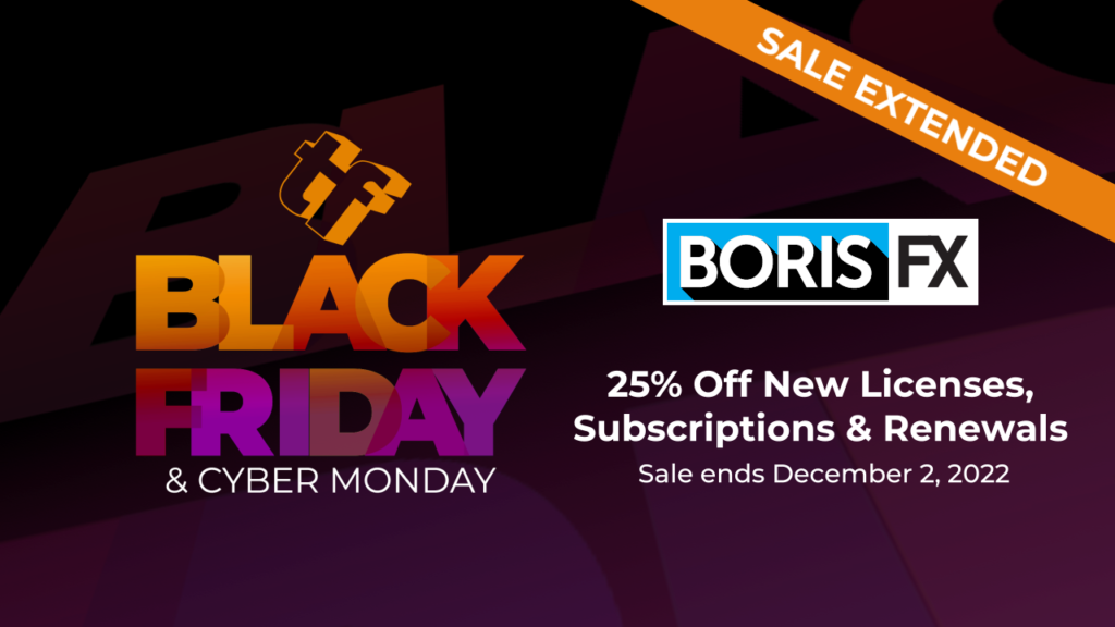 Boris FX Black Friday 2022