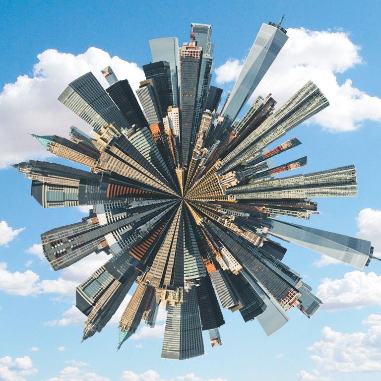 無限の地平線、挟まれた都市