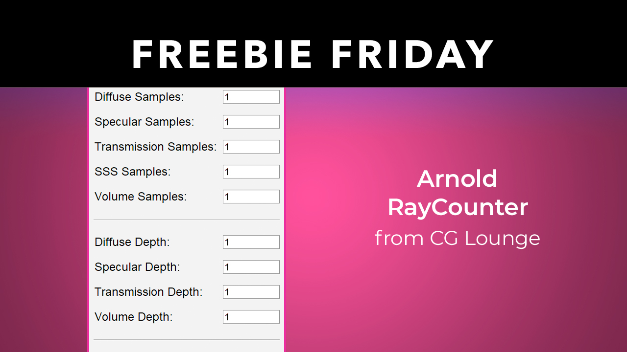 Free: Arnold RayCounter from CG Lounge