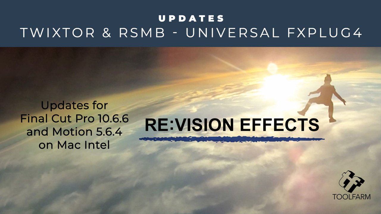 RE:Vision Effects Updates for FCP 10.6.6